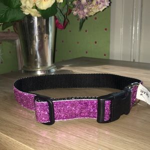 Purple Glitter Dog Collar